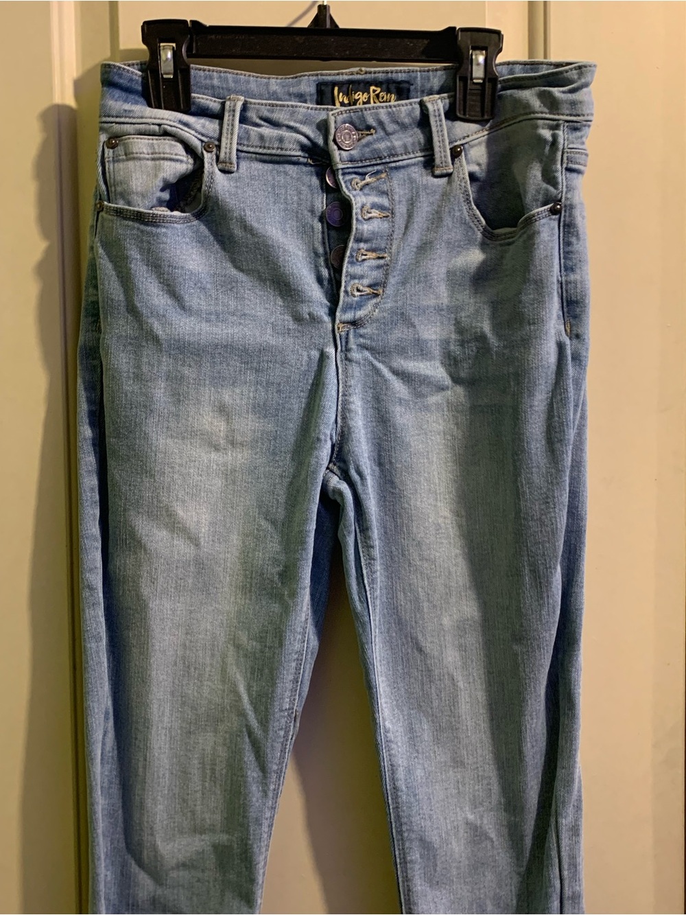 Indigo Rein Light Wash Skinny Jeans with Button Fly